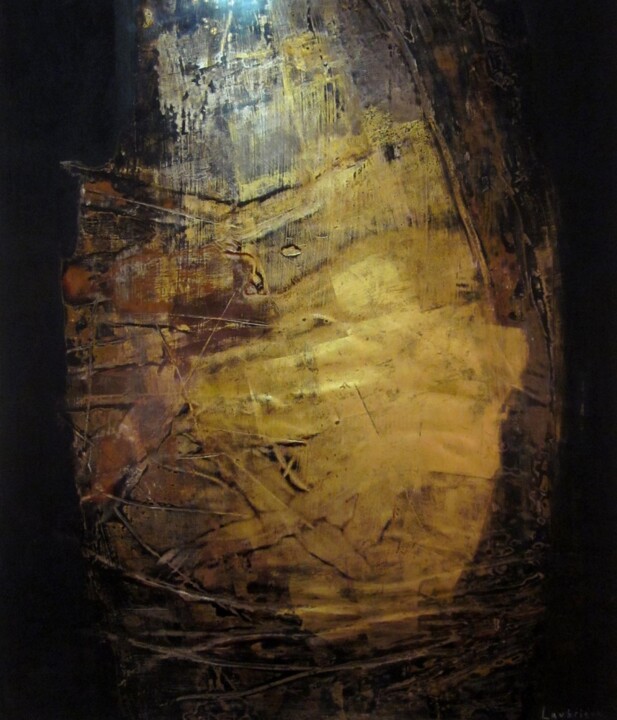 Peinture intitulée "Eclat d'ombre" par Valérie De Laubrière, Œuvre d'art originale, Laque