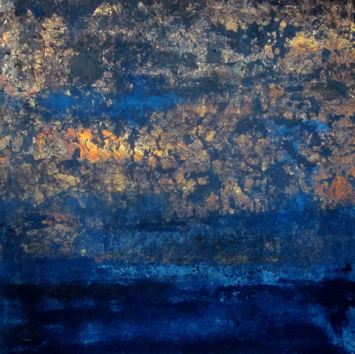 Painting titled "Crépuscule" by Valérie De Laubrière, Original Artwork