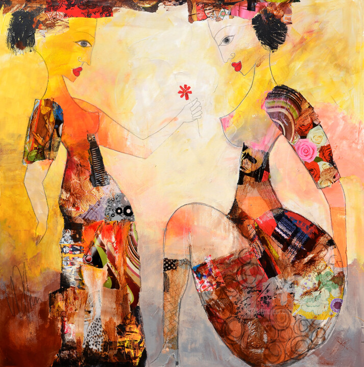Malarstwo zatytułowany „donner” autorstwa Valérie Depadova, Oryginalna praca, Akryl