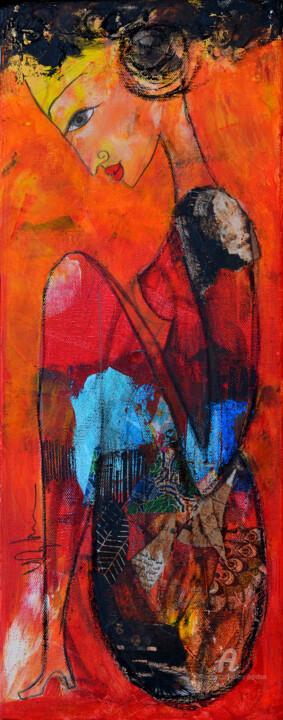 Peinture intitulée "Rassemblée" par Valérie Depadova, Œuvre d'art originale, Acrylique