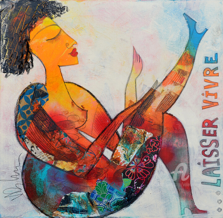 Ζωγραφική με τίτλο "Laisser vivre" από Valérie Depadova, Αυθεντικά έργα τέχνης, Ακρυλικό