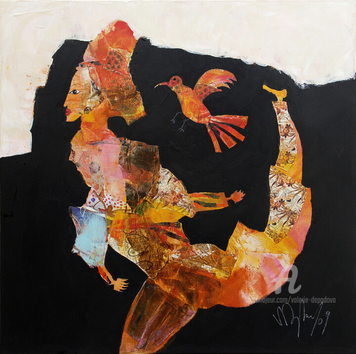 Peinture intitulée "Le danseur à l'oise…" par Valérie Depadova, Œuvre d'art originale, Acrylique