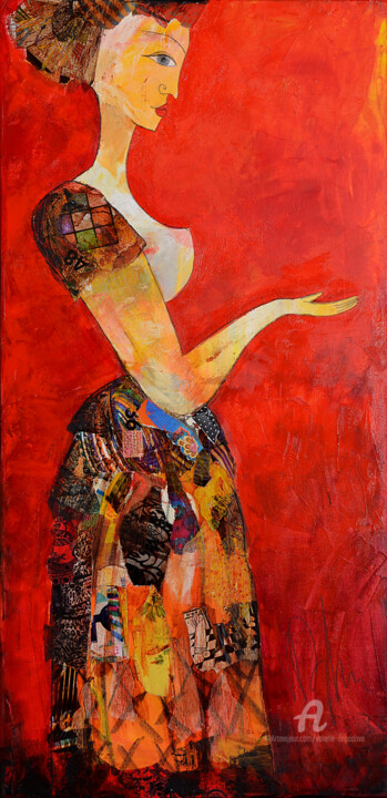 Peinture intitulée "Femme 01" par Valérie Depadova, Œuvre d'art originale, Acrylique