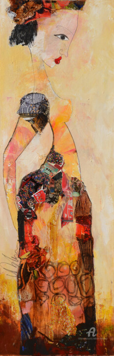 Painting titled "Femme 20" by Valérie Depadova, Original Artwork, Acrylic