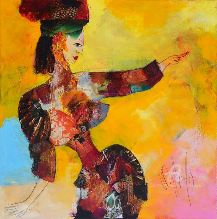 Peinture intitulée "Femme 21" par Valérie Depadova, Œuvre d'art originale, Acrylique