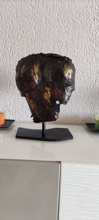Rzeźba zatytułowany „Buste papier mâché” autorstwa Valérie Devaux, Oryginalna praca, Papier mache