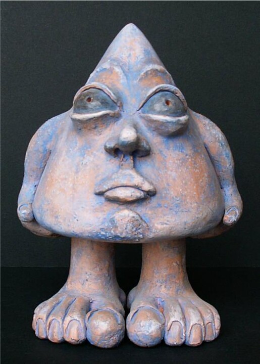 Sculpture intitulée "PYRAM" par Valérie Lamarre, Œuvre d'art originale, Terre cuite