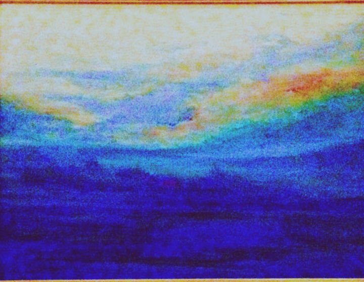 Pintura titulada "Skies of Nantucket…" por Valerie Leri, Obra de arte original, Acrílico