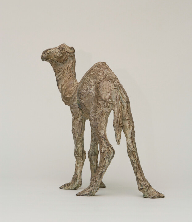 Sculpture titled "Abyad" by Valérie Moreau (VALEM), Original Artwork, Bronze