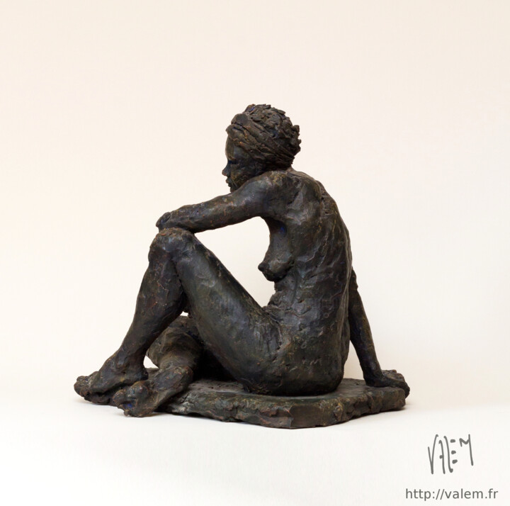 Sculpture titled "J'aurais aimé..." by Valérie Moreau (VALEM), Original Artwork, Terra cotta