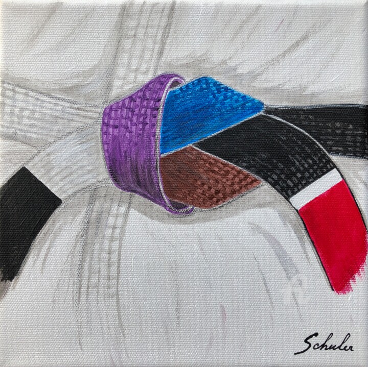 Pittura intitolato "la ceinture brésili…" da Valérie Schuler, Opera d'arte originale, Acrilico Montato su Telaio per barella…