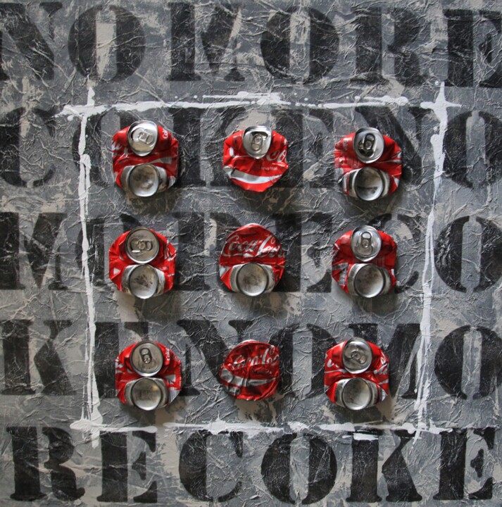 Collages intitulée "No more Coke !" par Valérie Weiland (VALpapers), Œuvre d'art originale