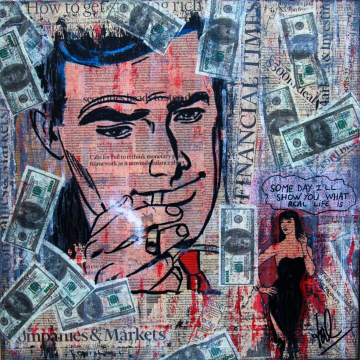 Collages titled "Money for nothing" by Valérie Weiland (VALpapers), Original Artwork, Collages
