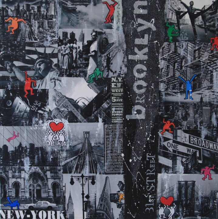 Collages titulada "Elevation" por Valérie Weiland (VALpapers), Obra de arte original