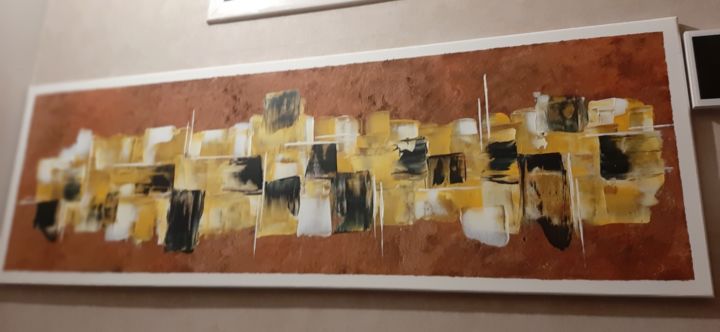 Painting titled "Abstrait" by Valerie Zogni, Original Artwork, Acrylic