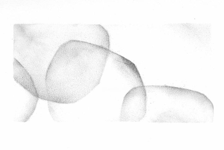Drawing titled "semence N°8" by Valeriebrulev, Original Artwork, Charcoal