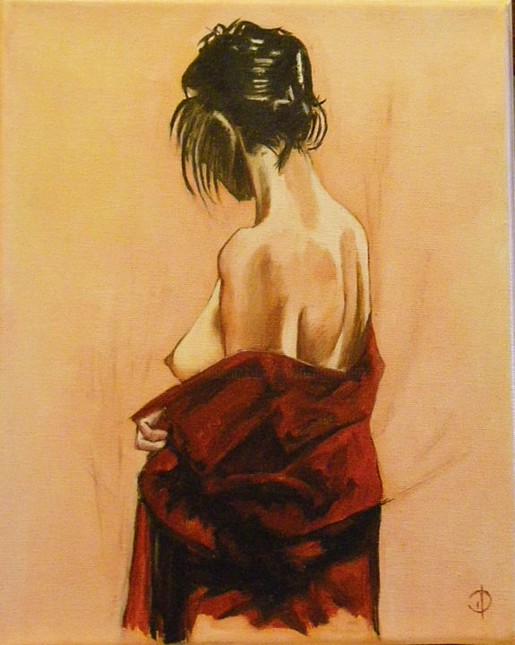 Pintura titulada "Délicatesse" por Valérie Domenjoz, Obra de arte original