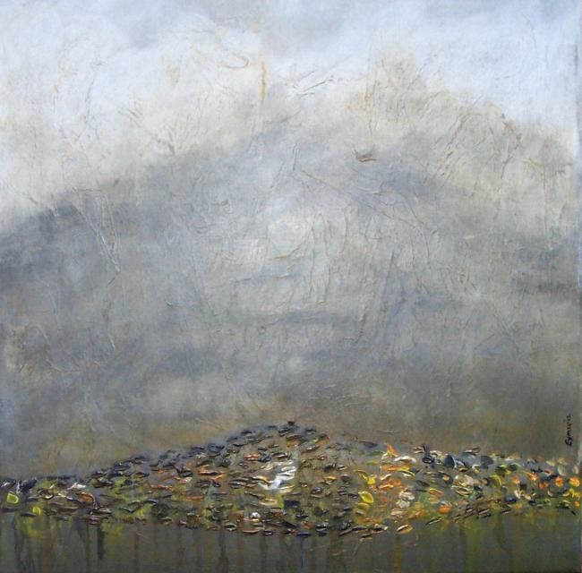 Peinture intitulée "Paysage d'automne,…" par Valérie Eymeric, Œuvre d'art originale