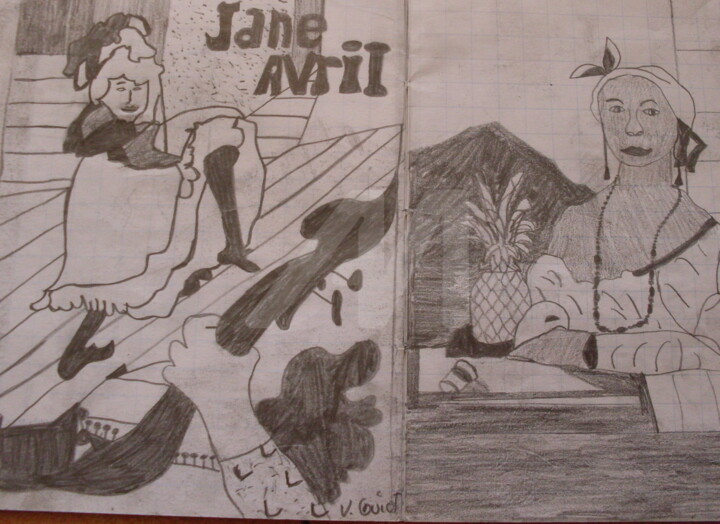 Cahier de dessin au crayon à papier. Peinture par Valerie Guiot | Artmajeur