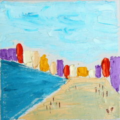 Malarstwo zatytułowany „Petite esplanade 3” autorstwa Valérie Han-Li-Kuin, Oryginalna praca