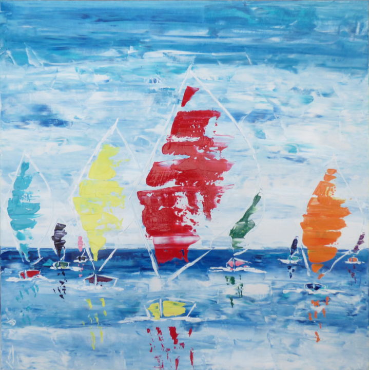 Peinture intitulée "SPI OUEST FRANCE 04…" par Valerie   Jouve, Œuvre d'art originale, Acrylique