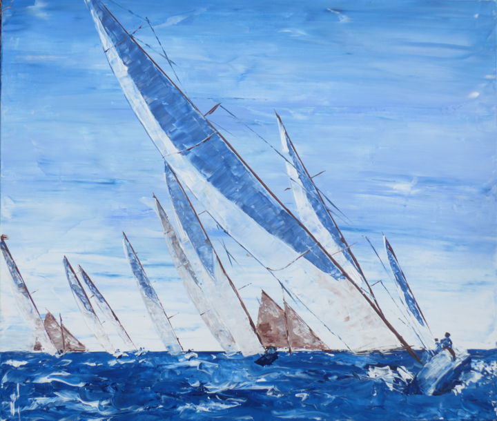 Regate 1 Peinture Par Valerie Jouve Artmajeur