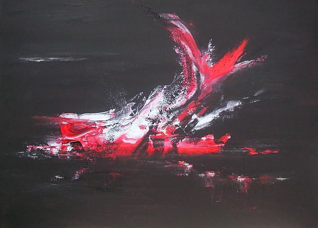 Painting titled "Héro 2" by Valérie Vidal, Original Artwork