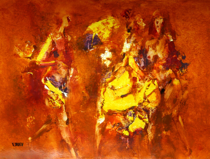 绘画 标题为“femmes-41” 由Валерий Буев, 原创艺术品, 油