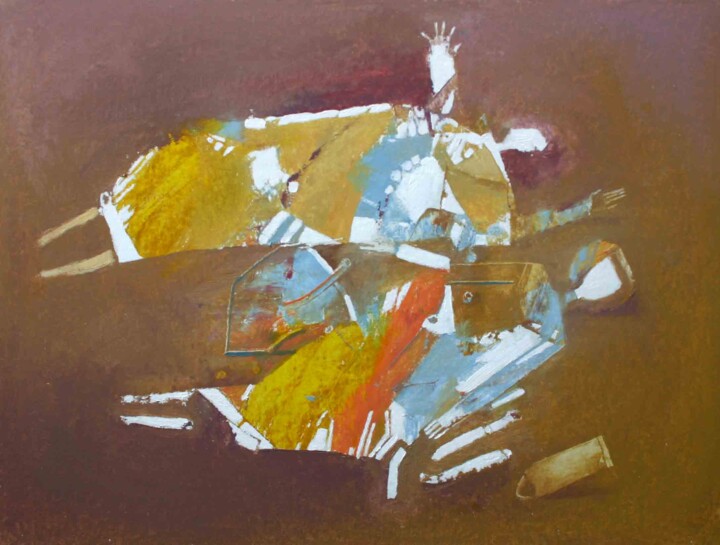 Картина под названием "Tristan et Iseut" - Валерий Буев, Подлинное произведение искусства, Масло