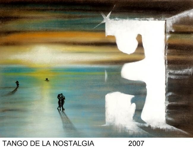Pittura intitolato "''tango de la nosta…" da Valerio Scarapazzi, Opera d'arte originale