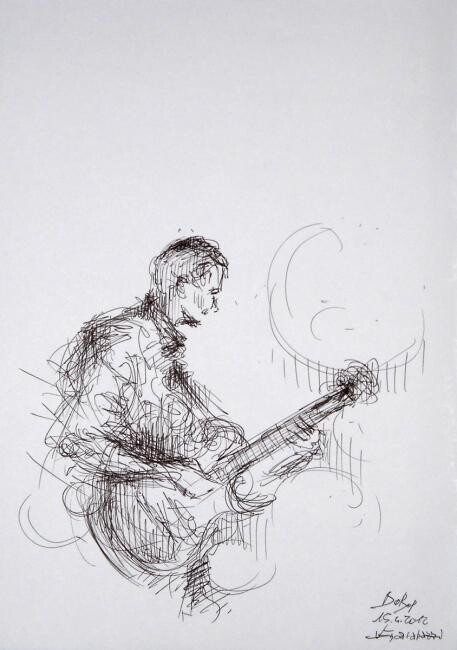 Drawing titled "" BeBop , 15.4.2012…" by Valerio Scarapazzi, Original Artwork