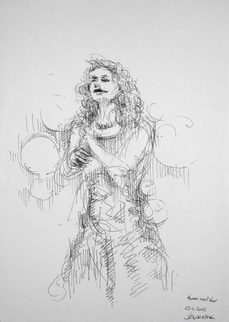 Disegno intitolato "" WOMEN NEXT DOOR ,…" da Valerio Scarapazzi, Opera d'arte originale