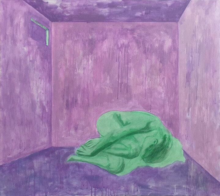 Pintura titulada "Solitude 3" por Valeriu-Daniel Nastase, Obra de arte original, Acrílico Montado en Bastidor de camilla de…