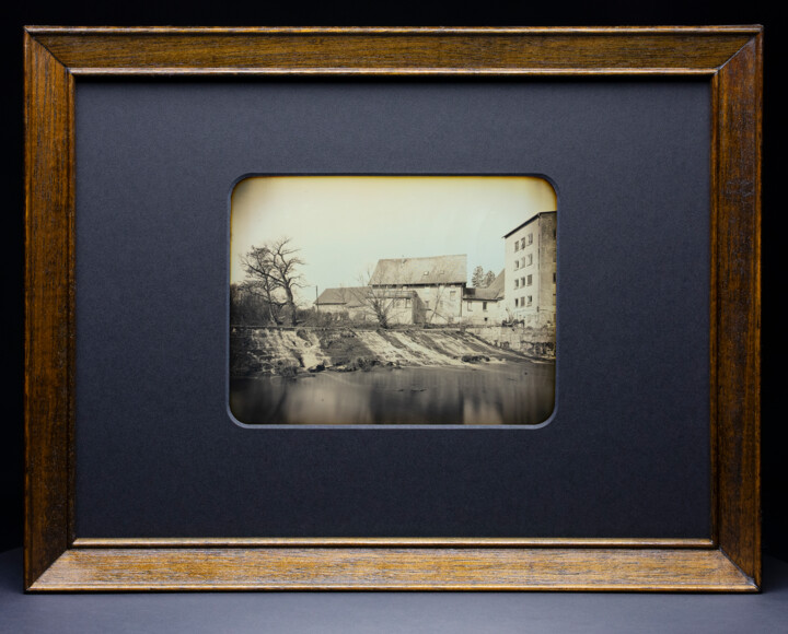 Photography titled "Steinbruch Crailshe…" by Valerius Geng, Original Artwork, Analog photography Mounted on Cardboard