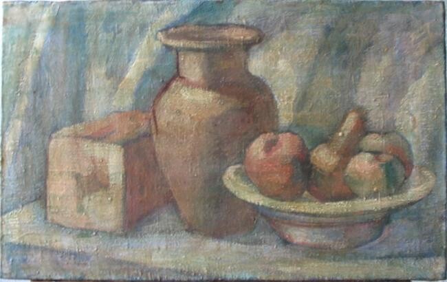 Pintura intitulada "pot" por Valériy Mishchenko, Obras de arte originais, Óleo