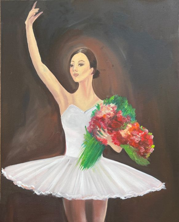 "Ballerina" başlıklı Tablo Valeriya Samchileeva tarafından, Orijinal sanat, Petrol