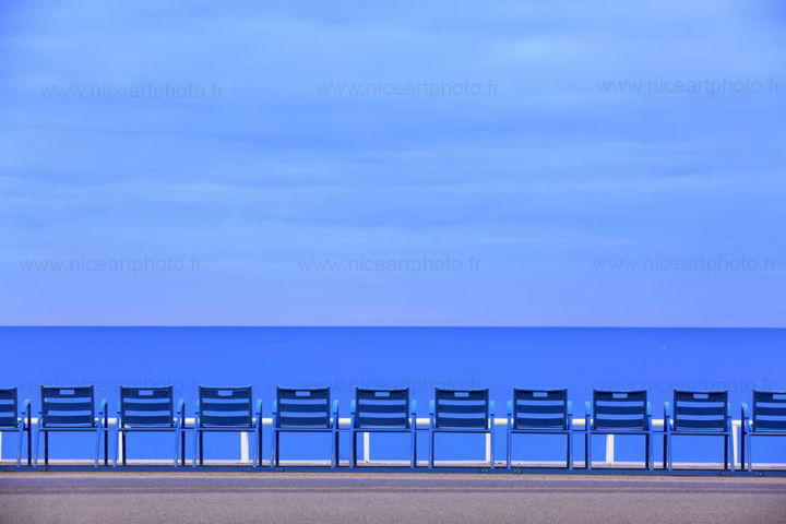 Photography titled "Un matin bleu" by Valery Trillaud, Original Artwork, Non Manipulated Photography