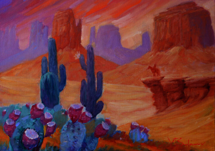 Peinture intitulée "Arizona" par Valery Budanov, Œuvre d'art originale, Huile