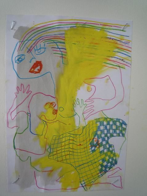 Drawing titled "Sans titre" by Valérie Crausaz, Original Artwork