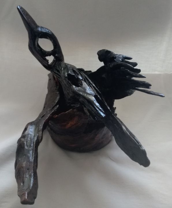 Sculpture intitulée "Avem" par Valja, Œuvre d'art originale, Bois