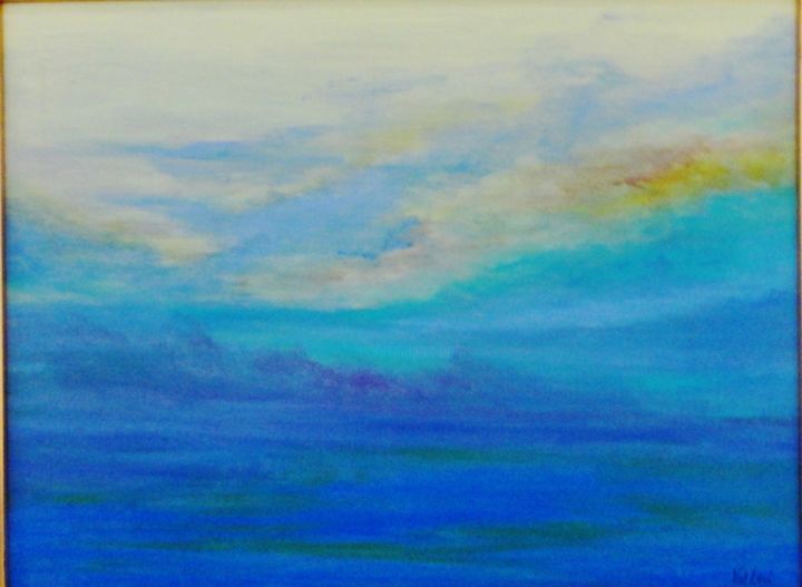 Painting titled "skies-of-nantucket-…" by Valleri, Original Artwork