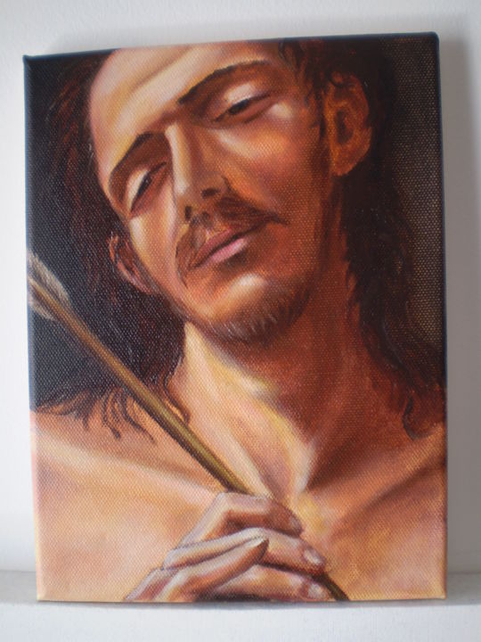 Pintura intitulada "S. Sebastião" por Vf, Obras de arte originais, Óleo