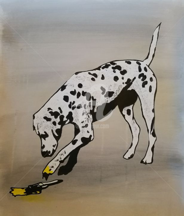 Painting titled "Brush" by Rinalds Vanadziņš, Original Art, Acrylic