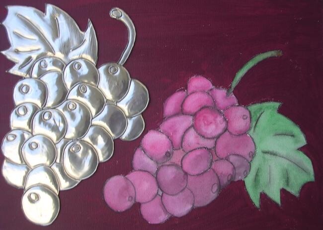 Pintura intitulada "O Cacho de uvas" por Vanda Estriga, Obras de arte originais