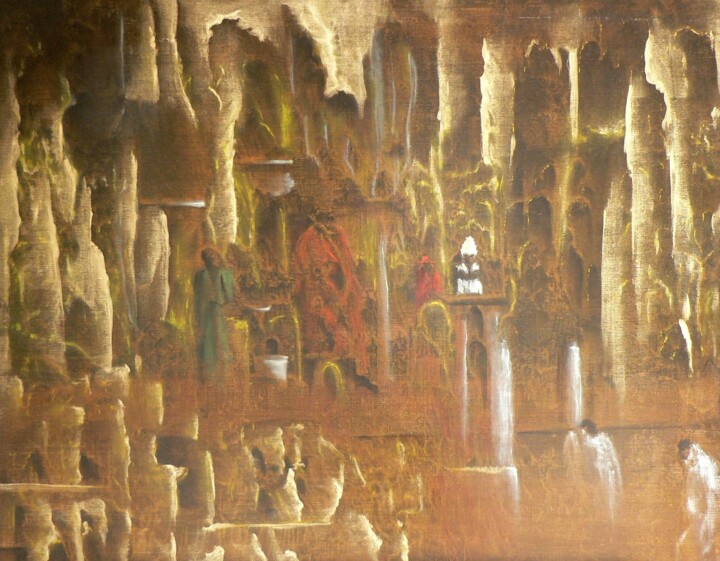 Картина под названием "à Gustave Moreau" - Michel Van Den Bogaerde, Подлинное произведение искусства, Масло
