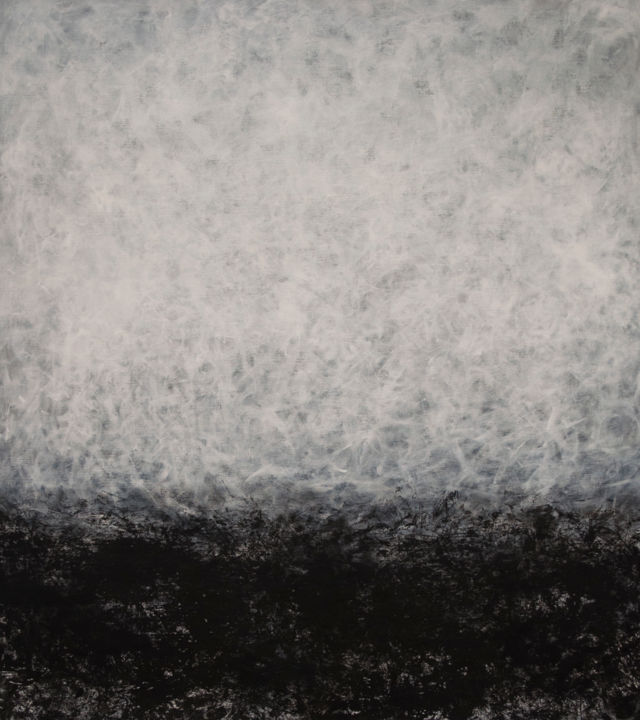 Картина под названием "Black, gray and whi…" - Andrew Vander, Подлинное произведение искусства, Акрил