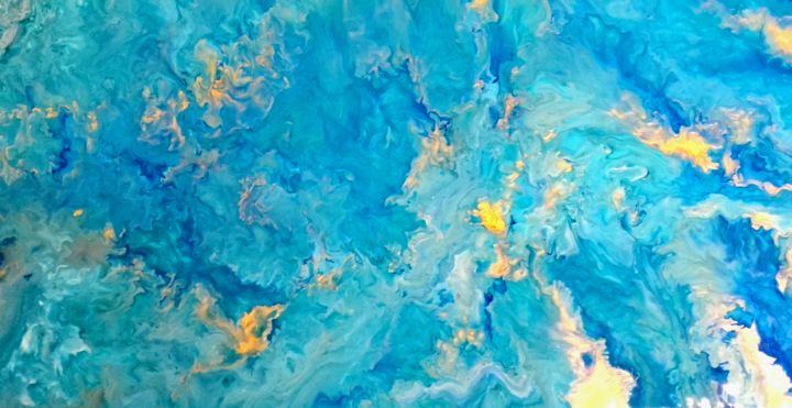 Painting titled "Immersion" by Vanessa Bionnier, Original Artwork, Acrylic