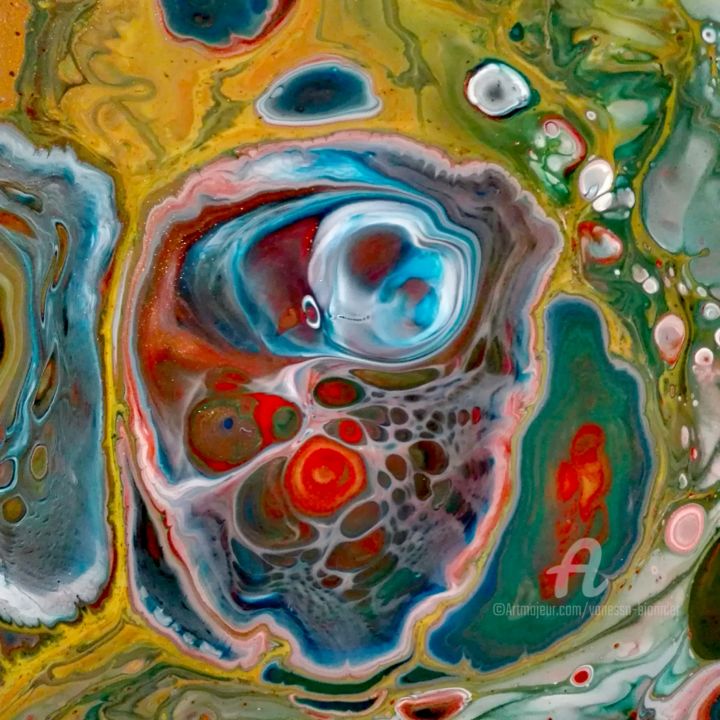 Pintura titulada "Cells I" por Vanessa Bionnier, Obra de arte original, Acrílico