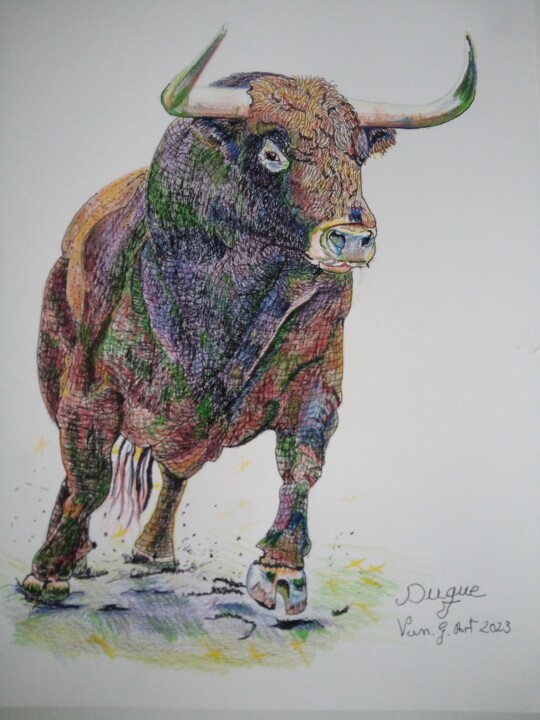 "DUQUE" başlıklı Resim Vanessa Garcia Artunedo tarafından, Orijinal sanat, Işaretleyici
