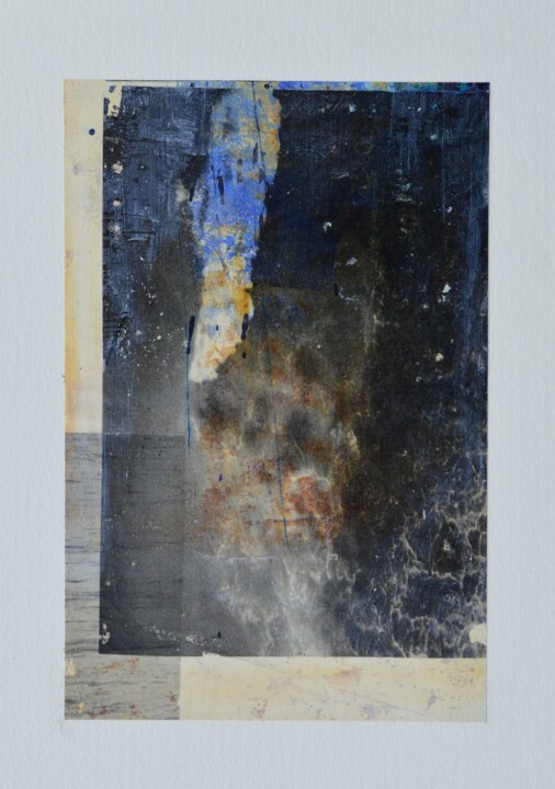 Collages intitolato "III/IV "the sea"" da Vanessa K., Opera d'arte originale, Acrilico